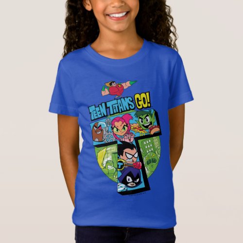 Teen Titans Go  Titans Tower Collage T_Shirt