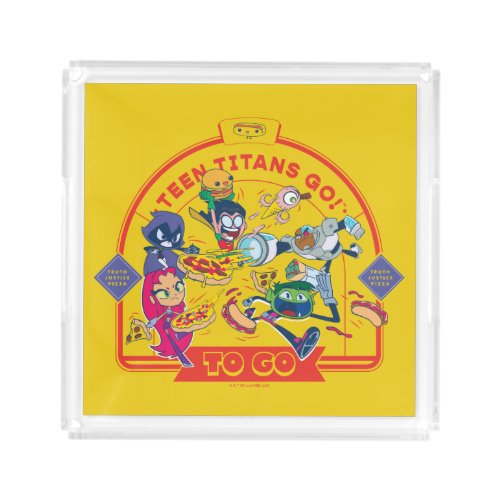 Teen Titans Go To Go Acrylic Tray