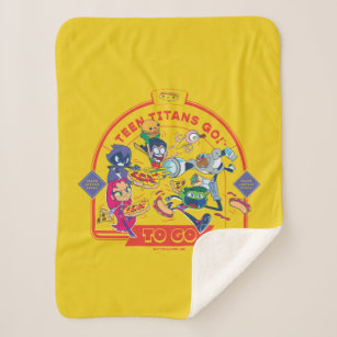 Teen Titans Go! To Go Sherpa Blanket