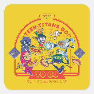 Teen Titans Go! To Go Square Sticker