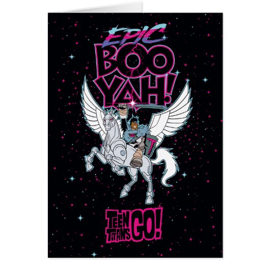 Teen Titans Go! | Warrior Cyborg Riding Pegasus (Front)