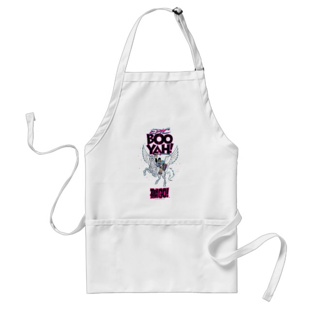 Teen Titans Go! | Warrior Cyborg Riding Pegasus Adult Apron (Front)