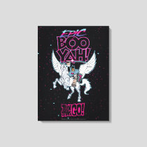 Teen Titans Go! | Warrior Cyborg Riding Pegasus Canvas Print