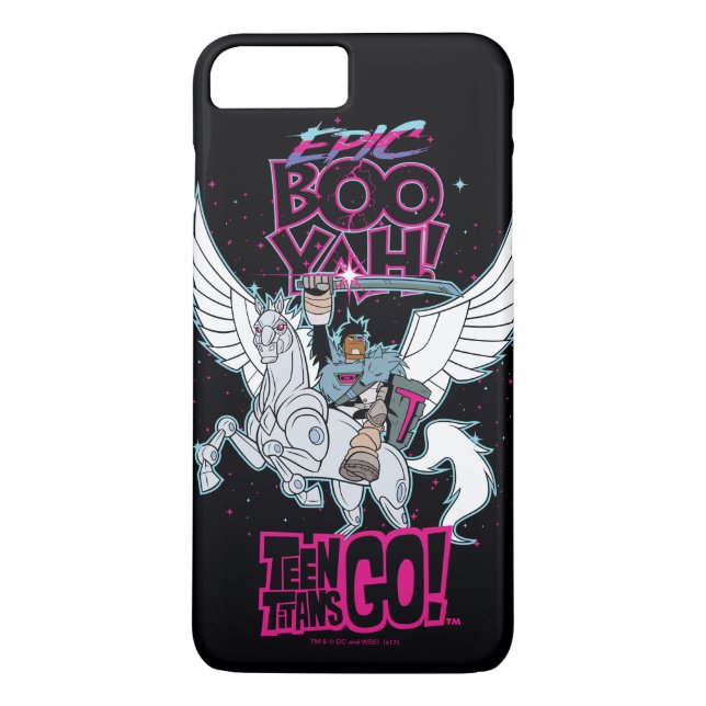Teen Titans Go! | Warrior Cyborg Riding Pegasus Case-Mate iPhone Case (Back)