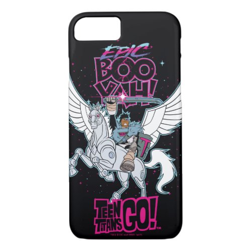 Teen Titans Go  Warrior Cyborg Riding Pegasus iPhone 87 Case