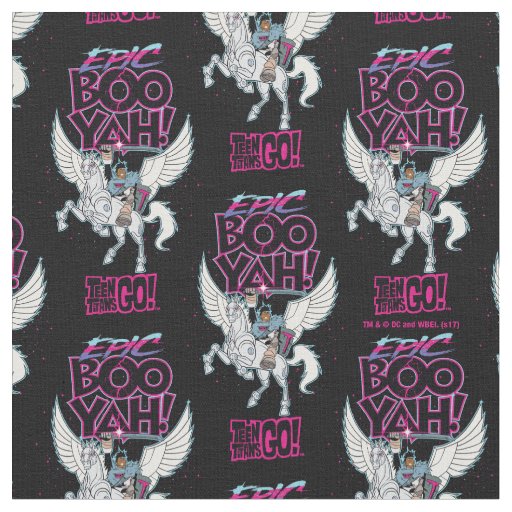 Teen Titans Go! | Warrior Cyborg Riding Pegasus Fabric
