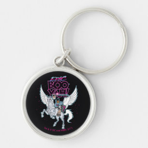 Teen Titans Go! Warrior Cyborg Riding Pegasus Keychain
