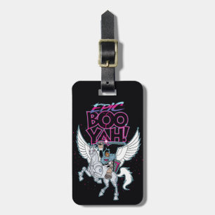 Teen Titans Go! Warrior Cyborg Riding Pegasus Luggage Tag