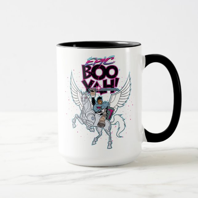Teen Titans Go! | Warrior Cyborg Riding Pegasus Mug (Right)