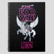 Teen Titans Go! | Warrior Cyborg Riding Pegasus Notebook