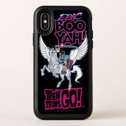 Teen Titans Go  Warrior Cyborg Riding Pegasus OtterBox Symmetry iPhone X Case