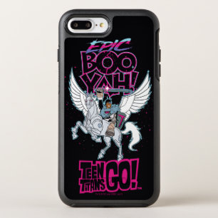 Teen Titans Go! Warrior Cyborg Riding Pegasus OtterBox Symmetry iPhone 8 Plus/7 Plus Case
