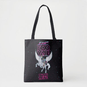 Teen Titans Go! Warrior Cyborg Riding Pegasus Tote Bag