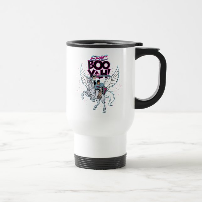 Teen Titans Go! | Warrior Cyborg Riding Pegasus Travel Mug (Right)