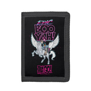 Teen Titans Go! Warrior Cyborg Riding Pegasus Trifold Wallet
