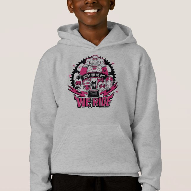 Teen Titans Go! | "We Ride" Retro Moto Graphic Hoodie (Front)