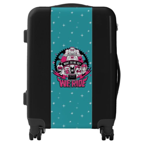 Teen Titans Go  We Ride Retro Moto Graphic Luggage