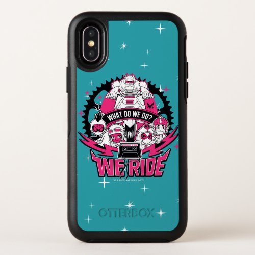 Teen Titans Go  We Ride Retro Moto Graphic OtterBox Symmetry iPhone X Case