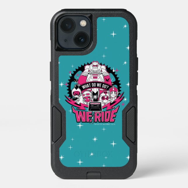 Teen Titans Go! | "We Ride" Retro Moto Graphic Otterbox iPhone Case (Back)