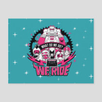 Teen Titans Go! | "We Ride" Retro Moto Graphic Postcard