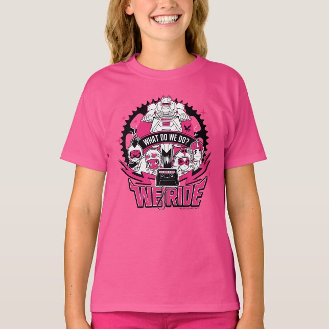 Teen Titans Go! | "We Ride" Retro Moto Graphic T-Shirt (Front)