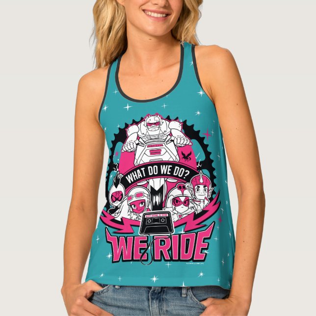 Teen Titans Go! | "We Ride" Retro Moto Graphic Tank Top (Front)