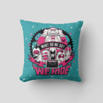 Teen Titans Go! | "We Ride" Retro Moto Graphic Throw Pillow