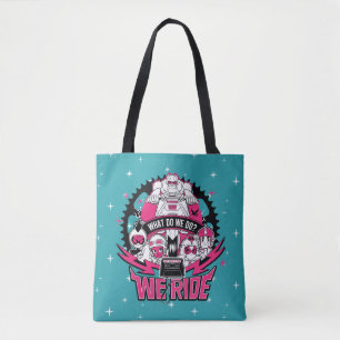 Teen Titans Go! "We Ride" Retro Moto Graphic Tote Bag