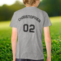 Teen Toddler Girl Boy Name Jersey Number Sports