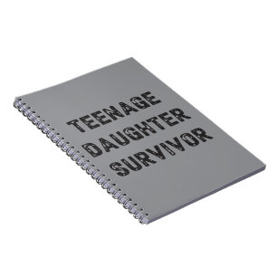 Teenage Daughter Survivor Funny Father's Day Humor Notebook