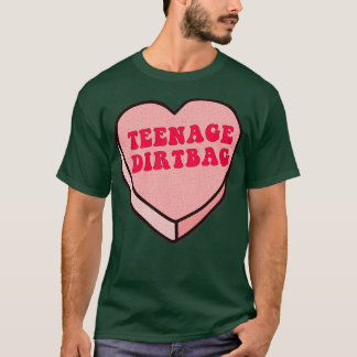 Teenage Dirtbag Love Heart Design T-Shirt