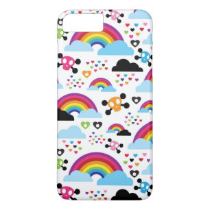 Teenage emo rainbow skull background iPhone 8 plus/7 plus case