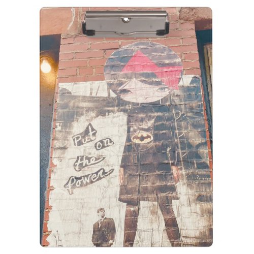Teenage Gift New York Street Graffiti Girl  Clipboard