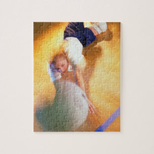Teenage Girl Playing Volleyball Jigsaw Puzzle