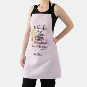 Teenage Goddaughter Gift Personalized Proverb Apron