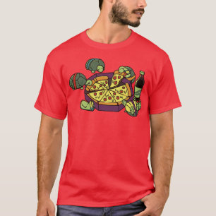 Teenage Turtle Pizza Lover by Tobe Fonseca T-Shirt