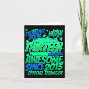 Teenager 13 Year Old For Boys 13 Year Old Boy Card