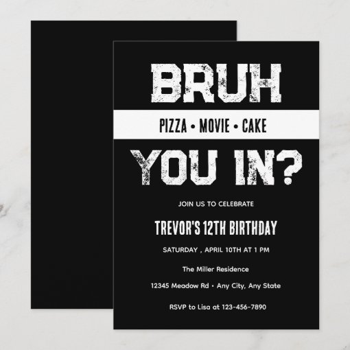 Teenager Birthday Invitation | Zazzle