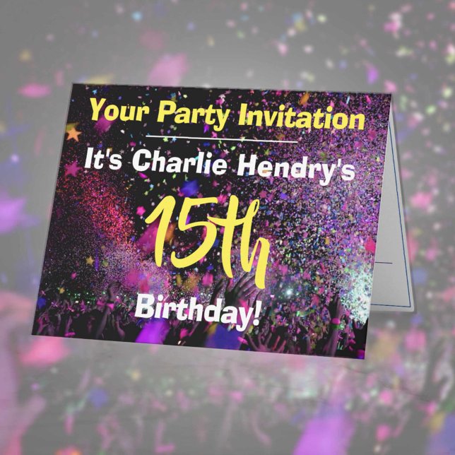 Teenager Birthday Party Invitation (Creator Uploaded)