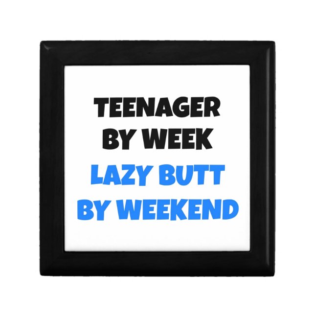 Teenager by Week Lazy Butt by Weekend Gift Box (Front)