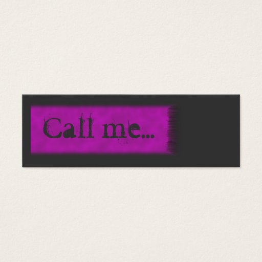 Customizable Teenager Call me Card Business Card