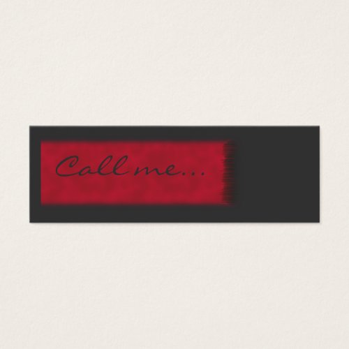 Teenager Call me Card Business Card