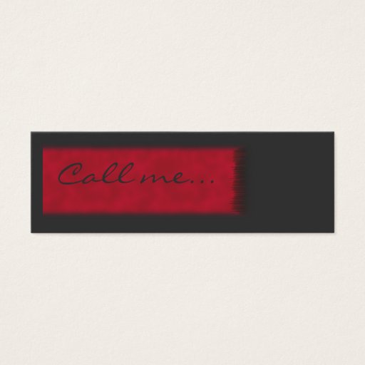 Customizable Teenager Call me Card Business Card