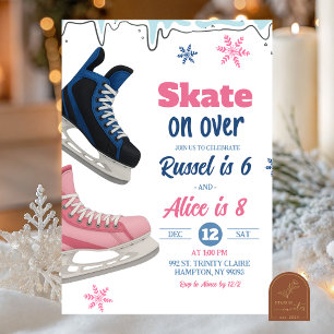 Teenager Skate Sibling Birthday Invitation