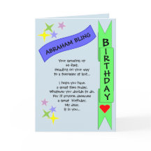 Teenagers Birthday Card