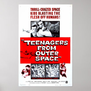 Teenagers from Outer Space Vintage Movie Poster