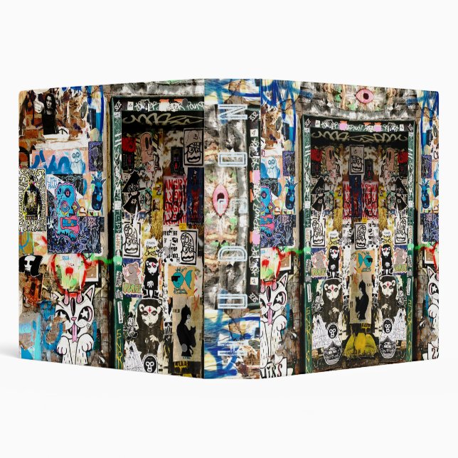 Teenagers Kid Graffiti City Binder Notebook School (Background)