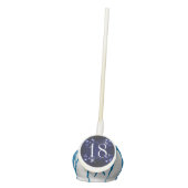 Teen's 18th Birthday Blue Black Sparkly Diamond Cake Pops (Front)