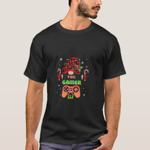 Teens Gaming Xmas Christmas Elf Gamer Controller T-Shirt