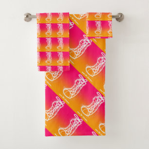 Teens Kids High Top Sneakers Bath Towel Set